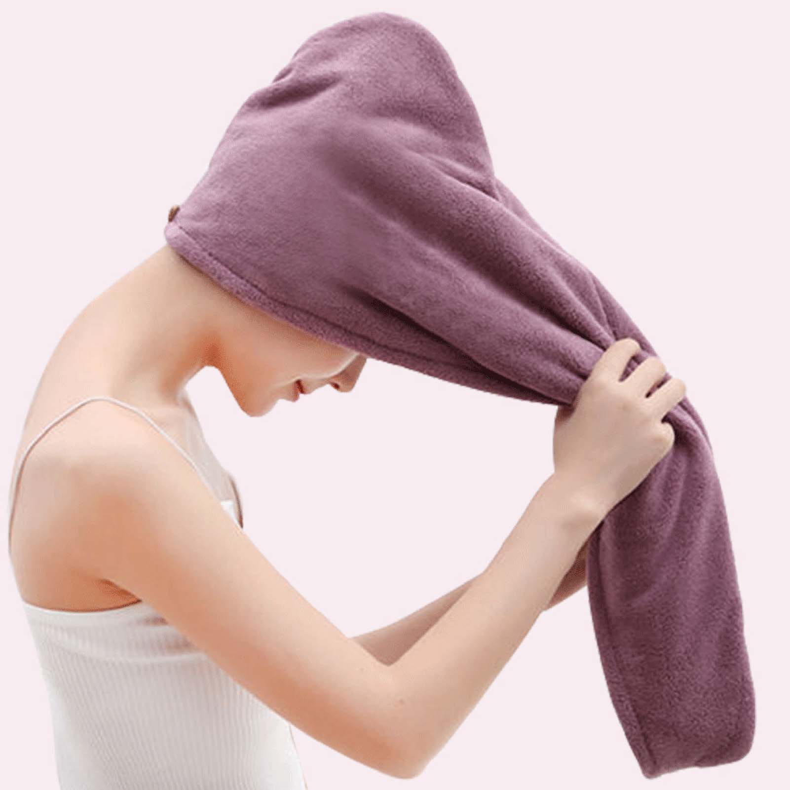 Hair Spa Wellness - Handuk Rambut Wanita Bulu Karang Topi