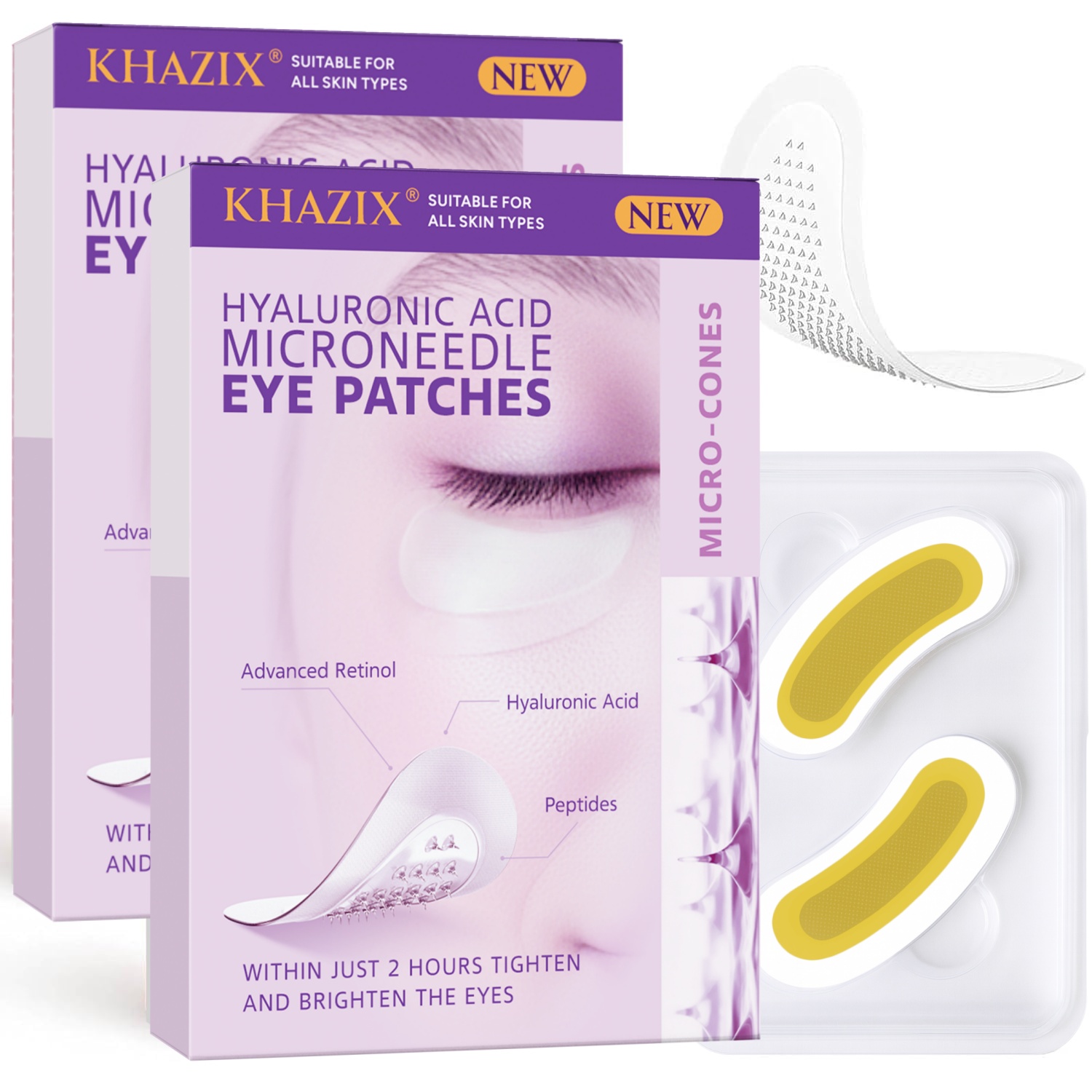 Microneedle Patch Eye - Patch Mata Microneedle Retinol Asam Hialuronat,